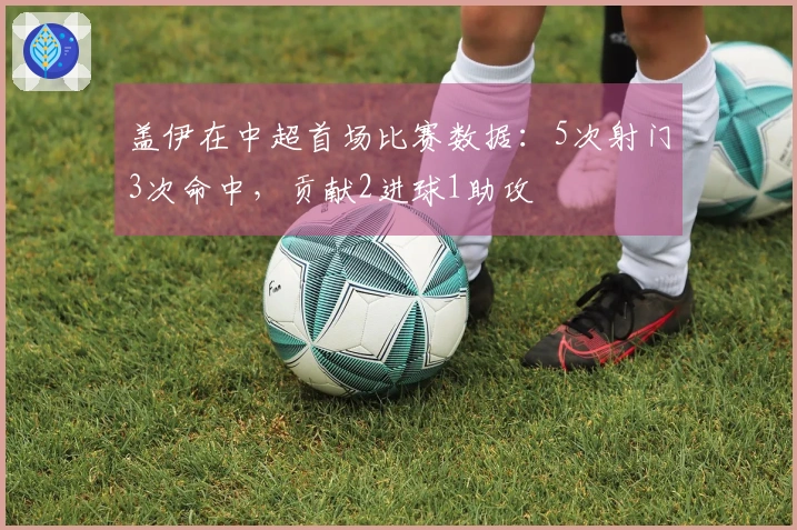 盖伊在中超首场比赛数据：5次射门3次命中，贡献2进球1助攻